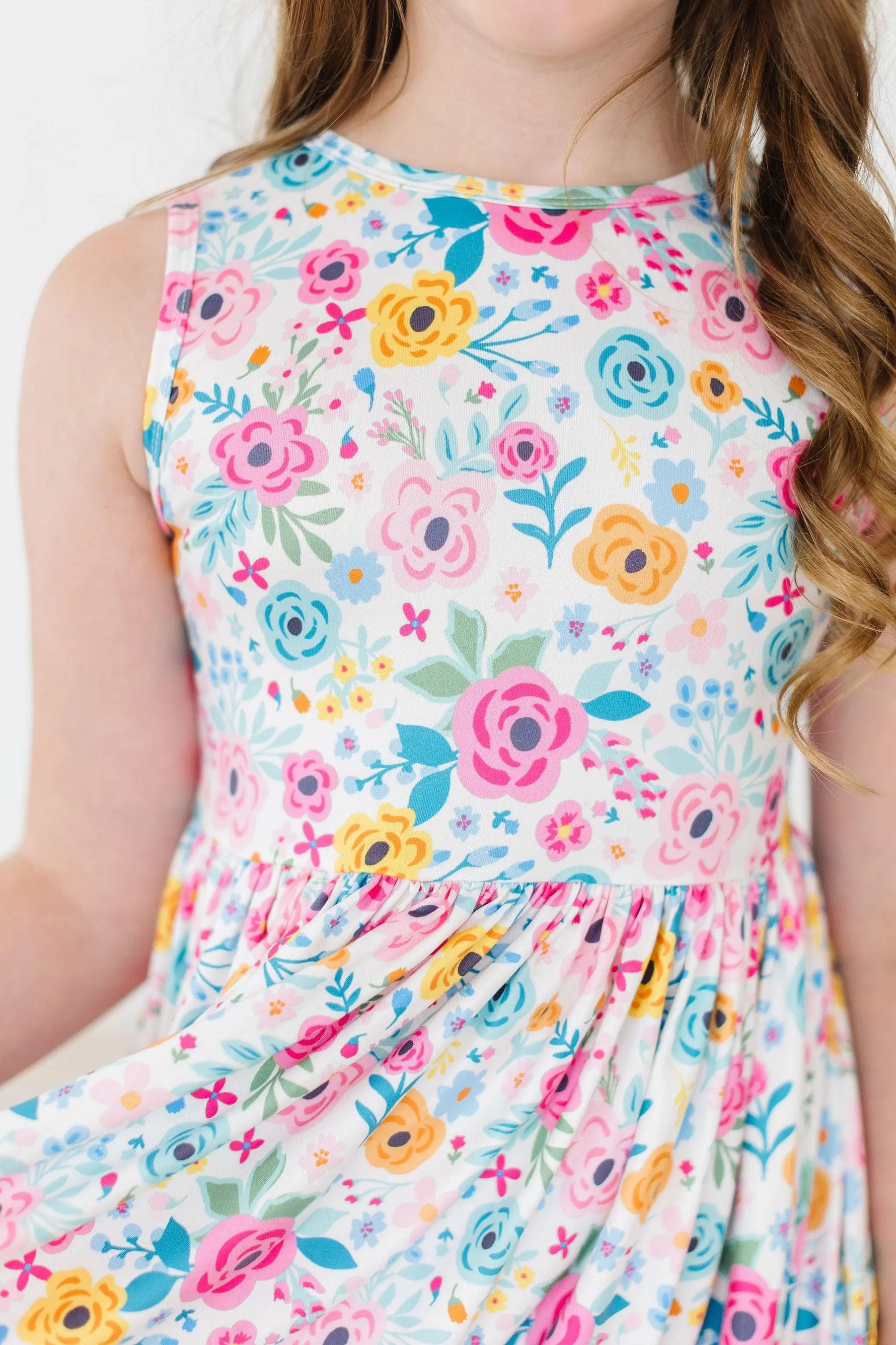 Sunshine Blooms Tank Twirl Dress For Girls Mila Rose Mila & Rose ® Everetts Place: Online Boutique