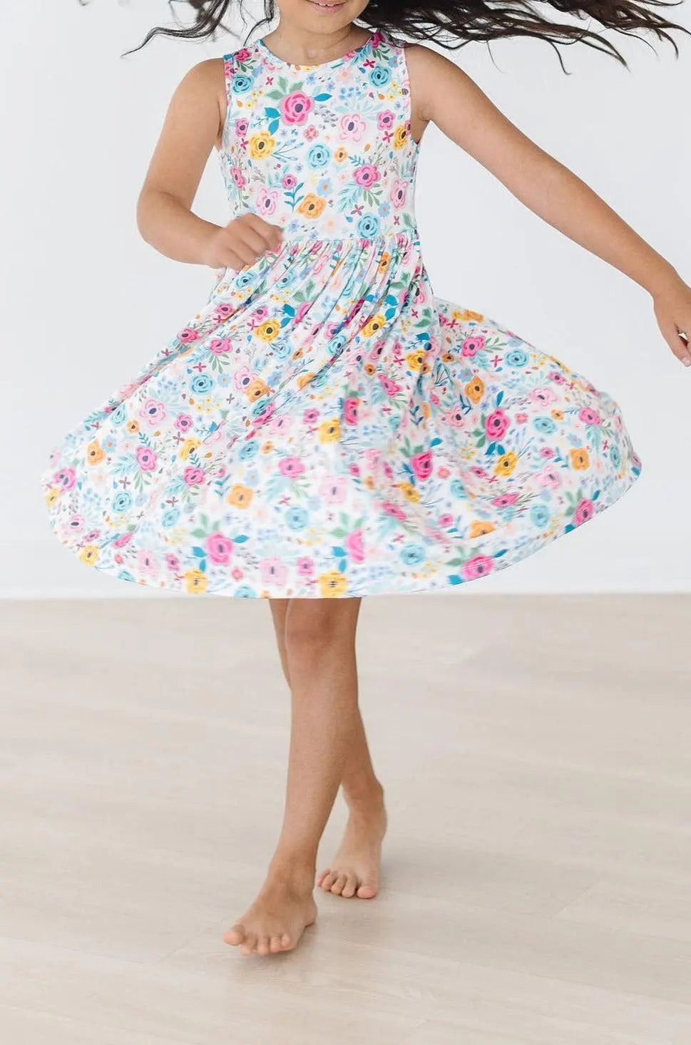 Sunshine Blooms Tank Twirl Dress For Girls Mila Rose Mila & Rose ® Everetts Place: Online Boutique