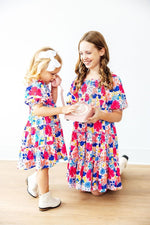 Sunshine Garden Smocked Ruffle Dress for Girls Mila and Rose - Everetts Place Boutique - 