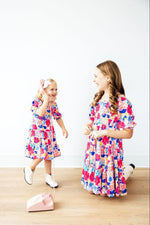 Sunshine Garden Smocked Ruffle Dress for Girls Mila and Rose - Everetts Place Boutique - 