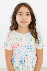 Sunshine Meadows Short Sleeve Pocket Twirl Dress for Girls Mila & Rose ® Everetts Place: Online Boutique