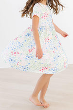 Sunshine Meadows Short Sleeve Pocket Twirl Dress for Girls Mila & Rose ® Everetts Place: Online Boutique