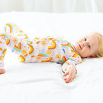 Organic The Second-Skin Convertible Romper | Here Comes the Sunshine (Pink) by Raising Mama at Everetts Place