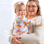 Organic The Second-Skin Convertible Romper | Here Comes the Sunshine (Pink) by Raising Mama at Everetts Place