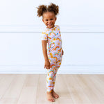 The Second-Skin 2-Piece Short Sleeve Pajama | Here Comes the Sunshine (Pink) by Raising Mama at Everetts Place