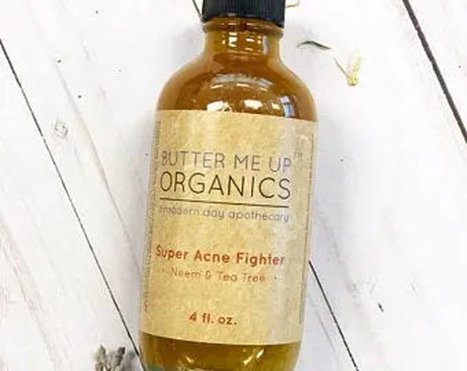 Super Acne Fighter Organic Acne Treatment With Essential Oils For Clear Skin Butter Me Up Organics