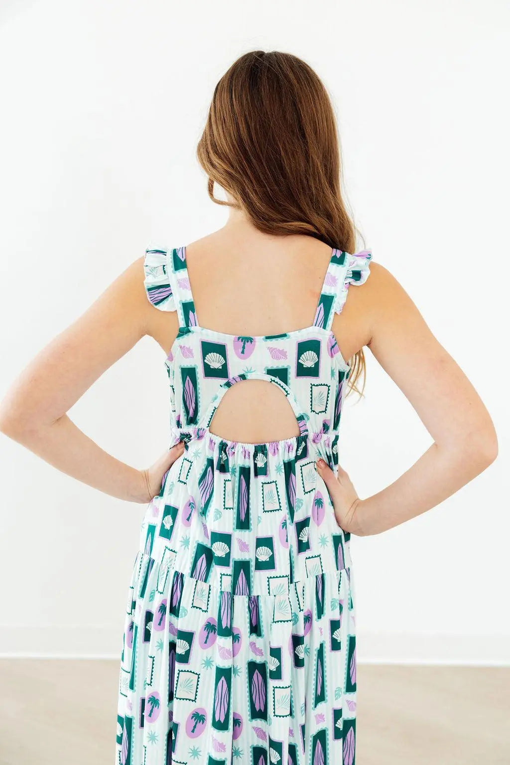 Mila & Rose ® Surfer Girl Ruffle Maxi Dress - 