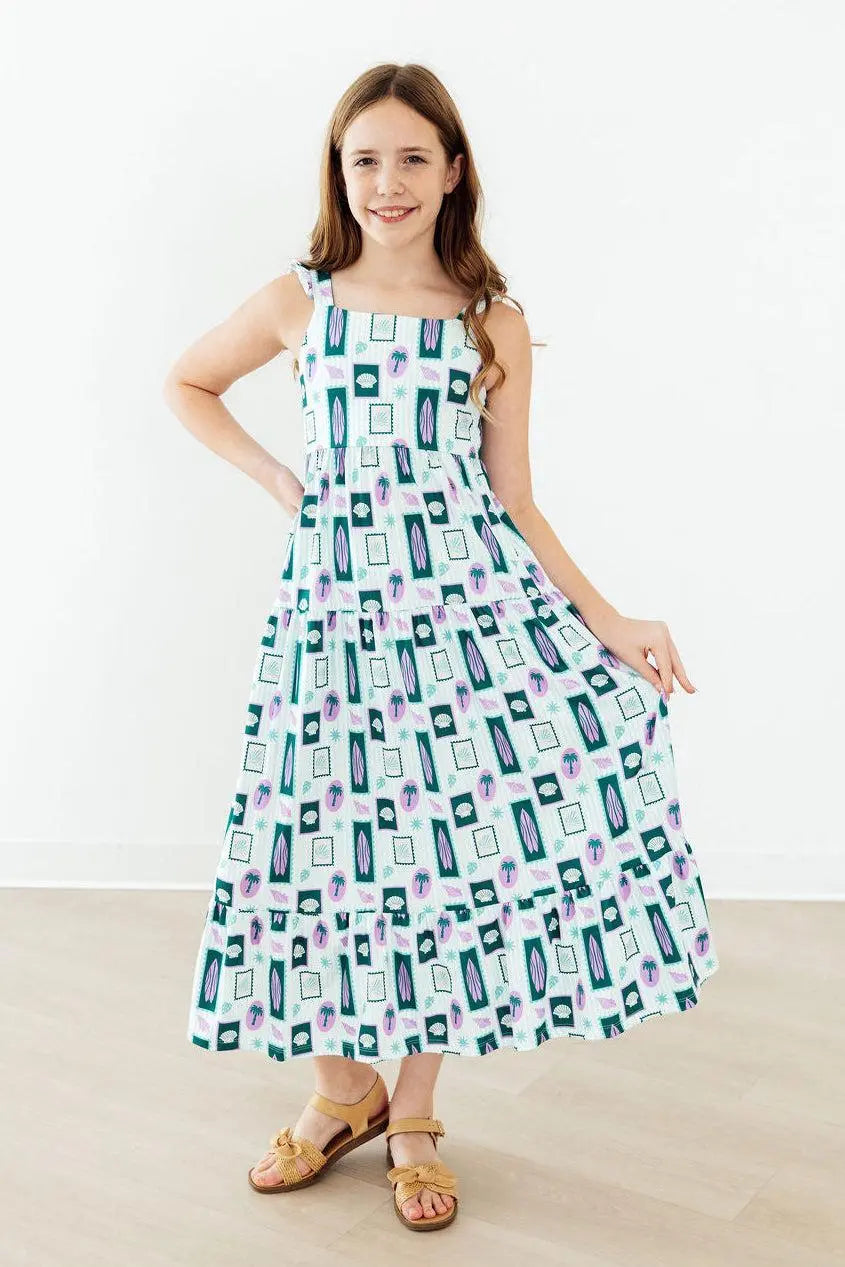 Mila & Rose ® Surfer Girl Ruffle Maxi Dress - 