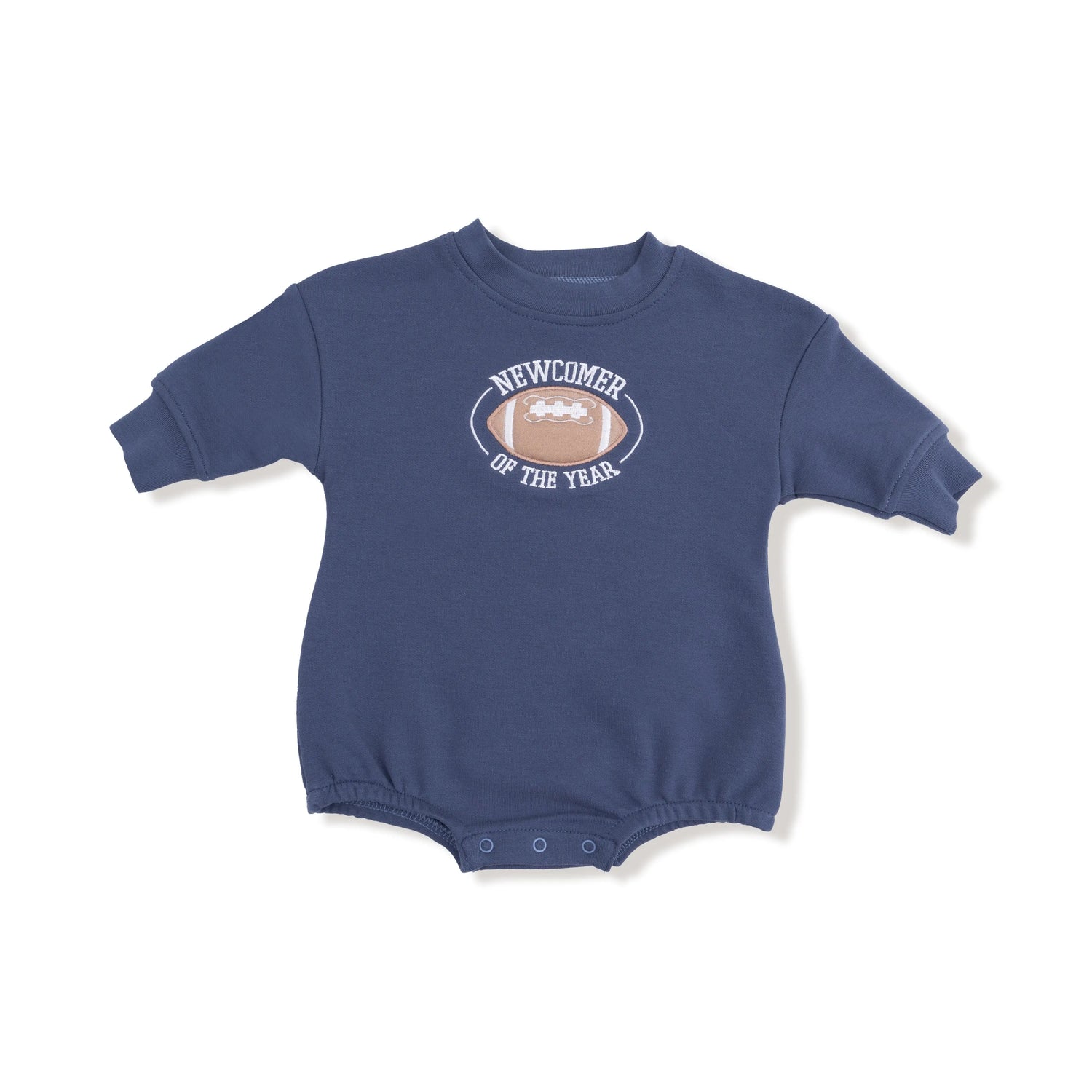 Angel Dear Sweatshirt Bubble Newcomer of the Year with Football Applique for Kids - Apparel & Accessories > Clothing > Baby & Toddler Clothing > Baby One-Pieces 744AN