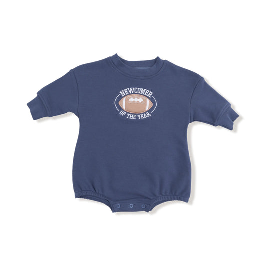 Sweatshirt Bubble Newcomer of the Year with Football Applique for Kids Angel Dear Everetts Place: Online Boutique