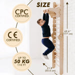 Goodevas Swedish Ladder Set With Swing Gym 3 In 1 Slide Board And Triangle Ladder - Baby & Toddler > Baby Toys & Activity Equipment > Baby Activity Toys Swedish wall