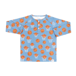 Sweet Bamboo Buckets Raglan Henley Button Up Shirt For Kids - Everetts Place Boutique - Tops & Bottoms