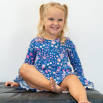 Sweet Bamboo Dream Boho Tea Length Dress For Girls Pockets - Everetts Place Boutique - 
