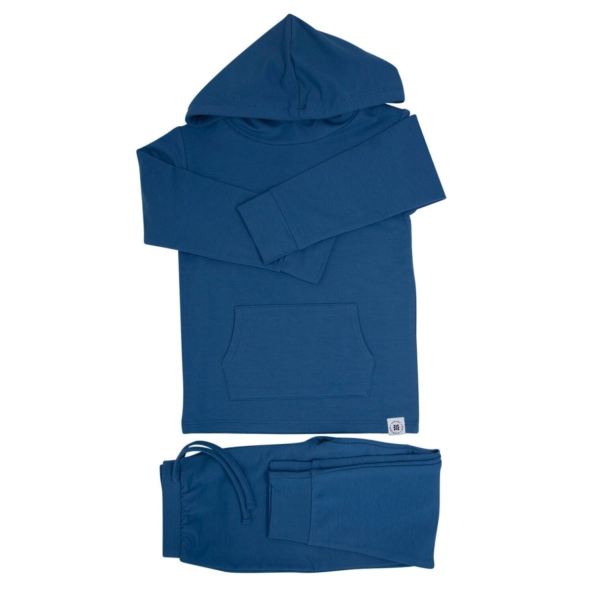 Hooded Jogger Set Captain Blue - Sleeve, Hood, Hoodie, Pocket, Polar fleece | Everetts Place