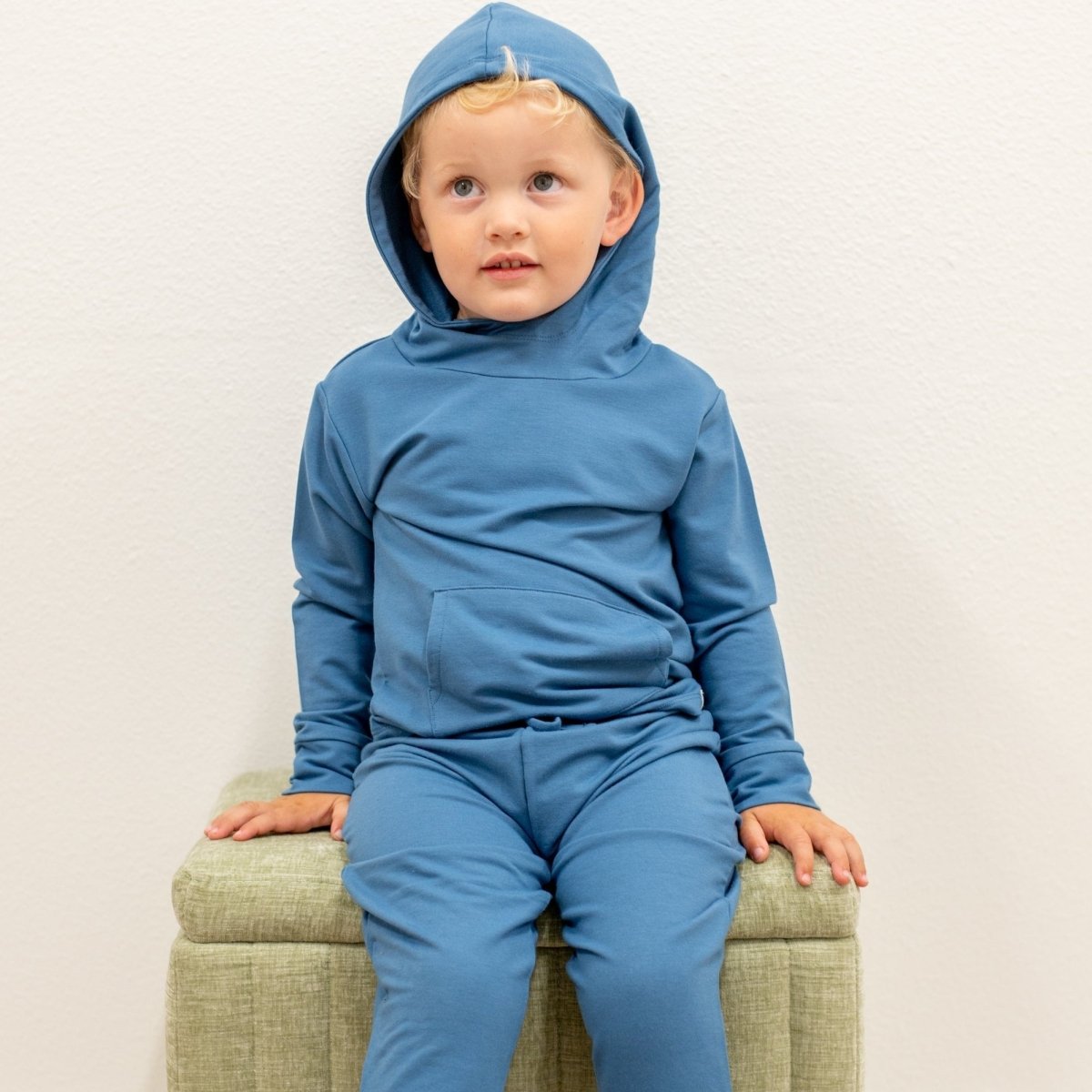 Sweet Bamboo Sweet Bamboo Hooded Jogger Set For Kids Plush French Terry - Everetts Place Boutique - 