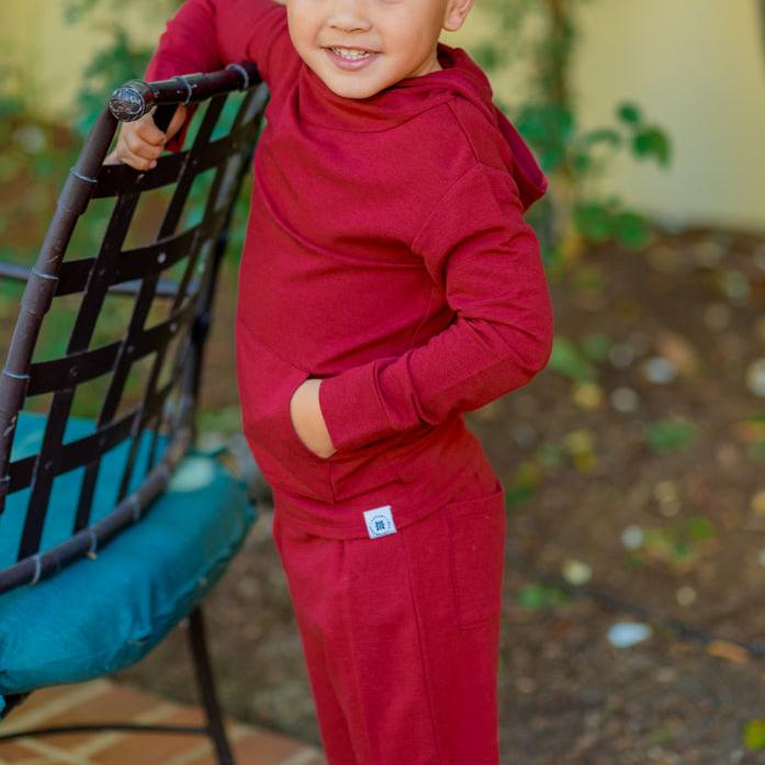 Sweet Bamboo Sweet Bamboo Hooded Jogger Set With Pockets For Kids - Everetts Place Boutique - 