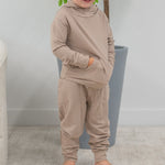 Sweet Bamboo Kids Hooded Jogger Set Luxaboo French Terry Sweet Bamboo Everetts Place: Online Boutique