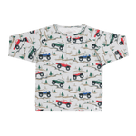 Sweet Bamboo Kids Raglan Henley Shirt Over The River - Everetts Place Boutique - 