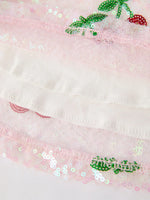 Rylee Faith Designs Sweet Cherry Sequins Cute Dress for Girls - Apparel & Accessories > Clothing > Activewear Dress