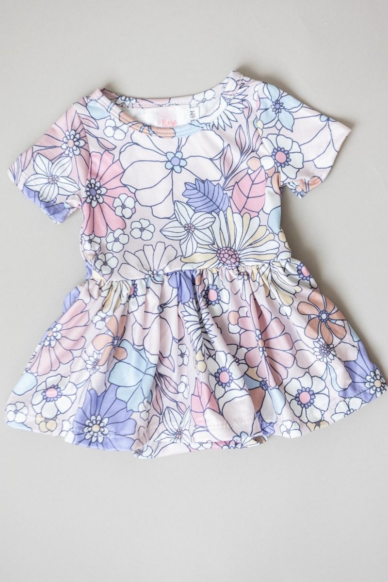 Sweet Escape Short Sleeve Twirl Bodysuit for Babies - Everetts Place Boutique - Twirl Bodysuit - S/S