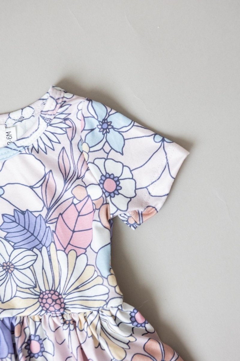 Sweet Escape Short Sleeve Twirl Bodysuit for Babies - Everetts Place Boutique - Twirl Bodysuit - S/S