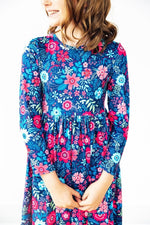 Sweet Gardenia Long Sleeve Pocket Twirl Dress for Girls - Everetts Place Boutique - 