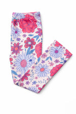 Mila & Rose Sweet Springtime leggings, organic cotton, delicate floral print.