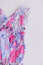 Sweet Springtime Ruffle Cross Back Romper for Summer - Everetts Place Boutique - Ruffle Cross Back Romper