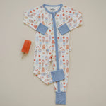 Little Joy Co. Sweet Summertime Bamboo Zippy Romper For Babies Soft - Apparel & Accessories > Clothing > Baby & Toddler Clothing > Baby & Toddler Sleepwear