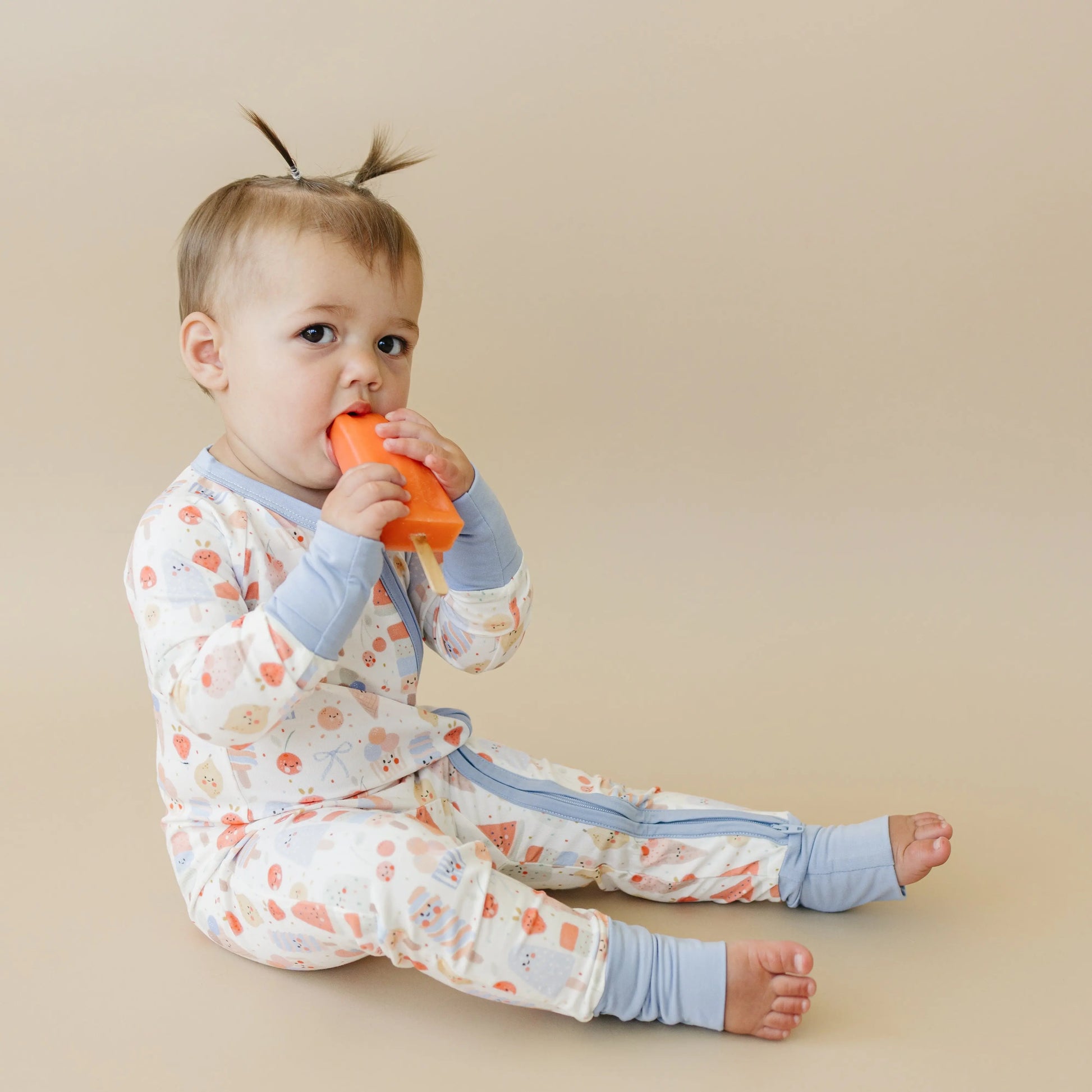 Sweet Summertime Bamboo Zippy Romper For Babies Soft Little Joy Co. Everetts Place: Online Boutique
