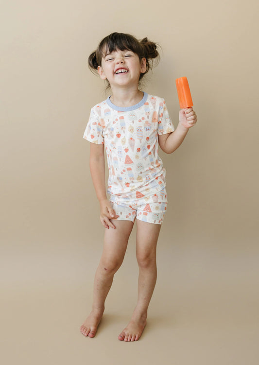 Sweet Summertime Two Piece Bamboo Pajamas for Women Little Joy Co. Everetts Place: Online Boutique
