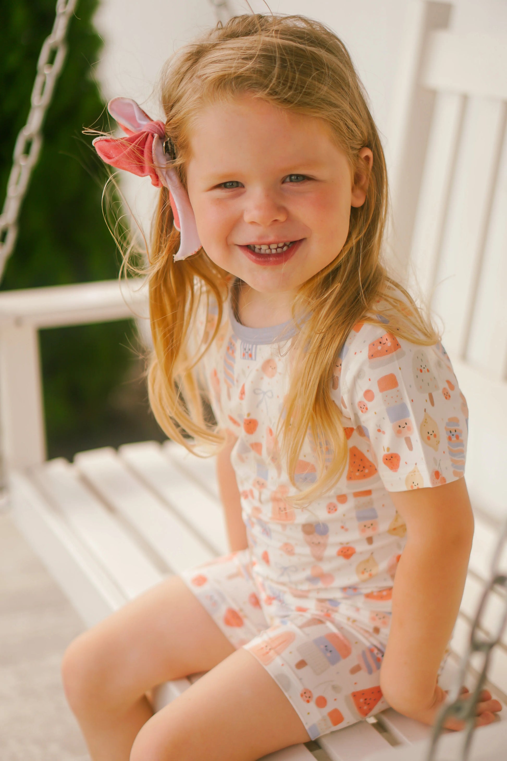 Sweet Summertime Two Piece Bamboo Pajamas for Women Little Joy Co. Everetts Place: Online Boutique