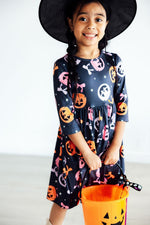 Sweet Tooth 3/4 Sleeve Pocket Twirl Dress by Mila & Rose ®