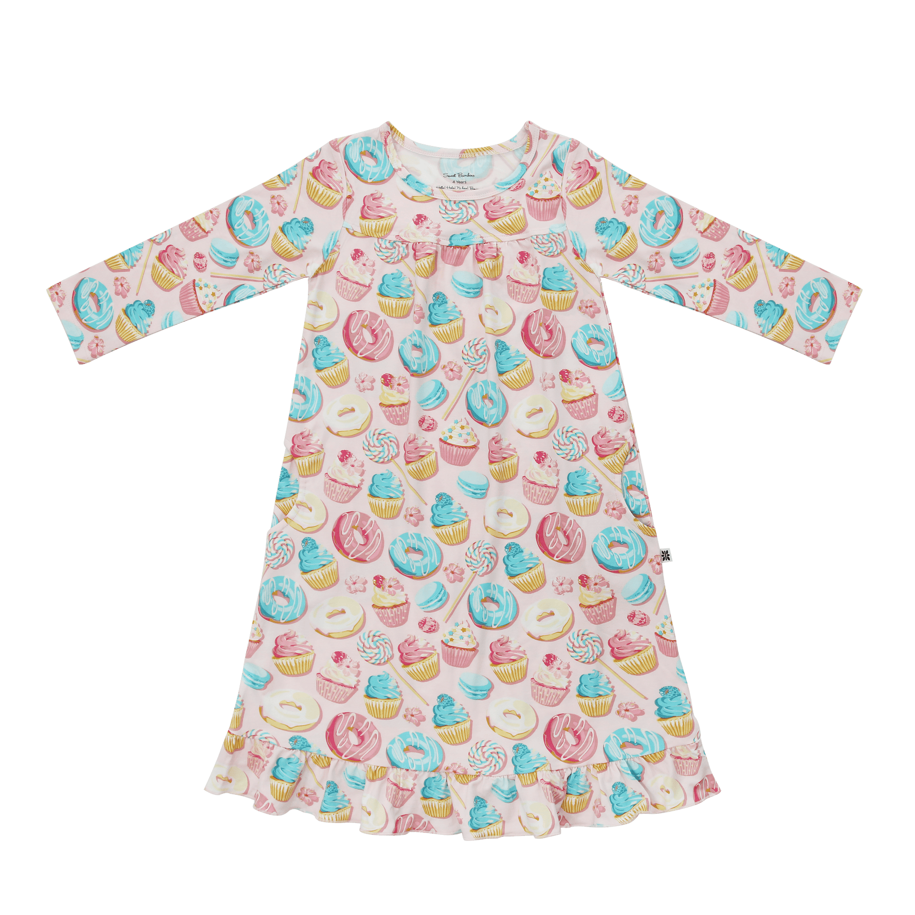 Sweet Tooth Boho Dress For Girls With Pockets And Ruffles Sweet Bamboo Everetts Place: Online Boutique
