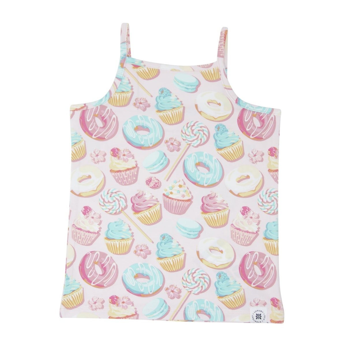 Sweet Tooth Camisole - White, Pink, Baby & Toddler Clothing, One-piece garment, Dress | Everetts Place