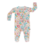 Sweet Tooth Ruffle Footie Two Way Zip For Baby Comfort Sweet Bamboo Everetts Place: Online Boutique
