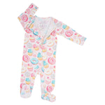 Sweet Tooth Zipper Footie Baby Onesie With Two Way Zipper Sweet Bamboo Everetts Place: Online Boutique