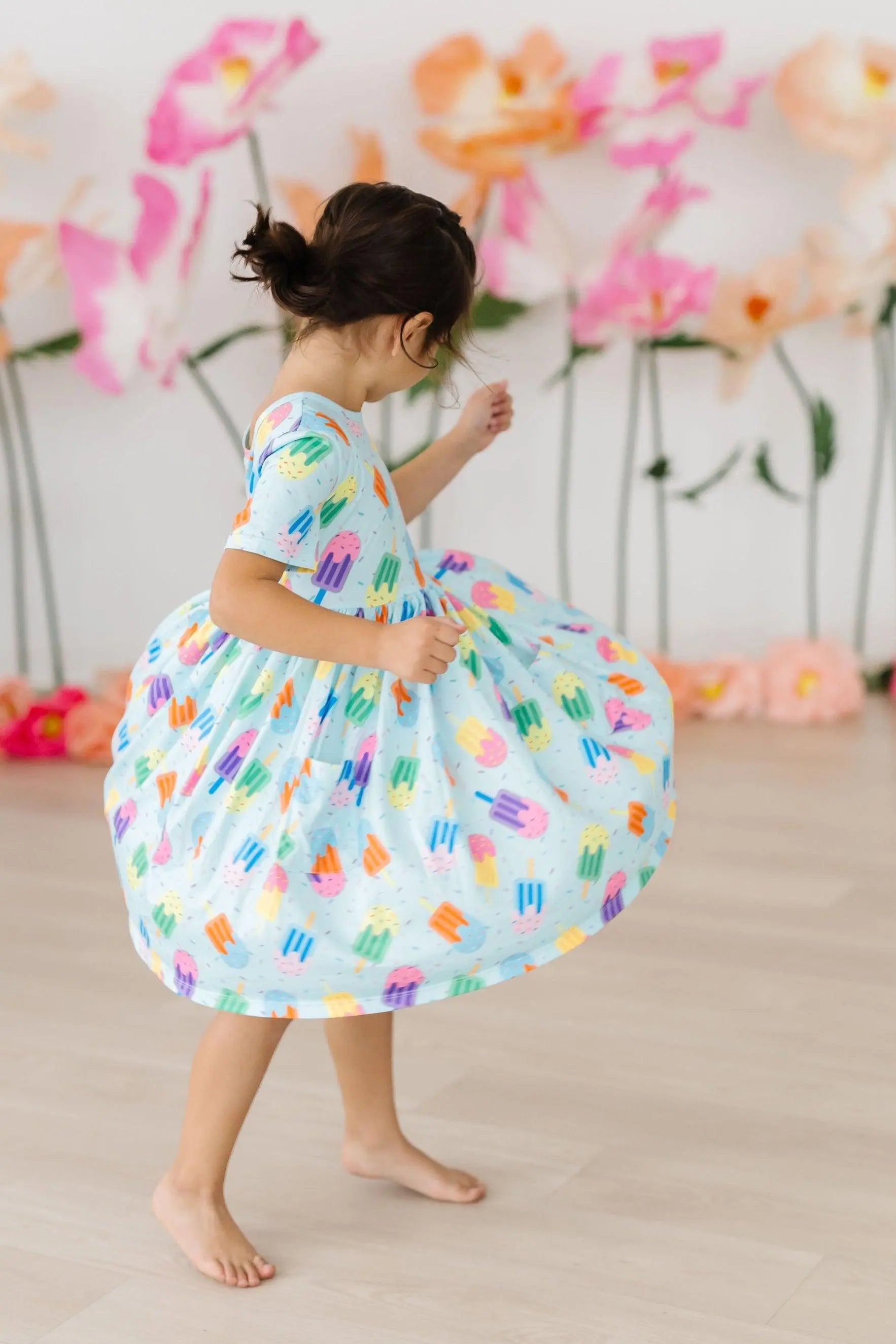 Mila & Rose ® Sweet Treat Short Sleeve Pocket Twirl Dress For Toddlers - Apparel & Accessories > Clothing > Dresses Twirl Pocket Dress S/S