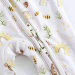 Luxie Charm Sweet as Honey Zippered Baby Romper - Everetts Place Boutique - 