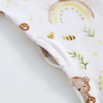 Luxie Charm Sweet as Honey Zippered Baby Romper - Everetts Place Boutique - 