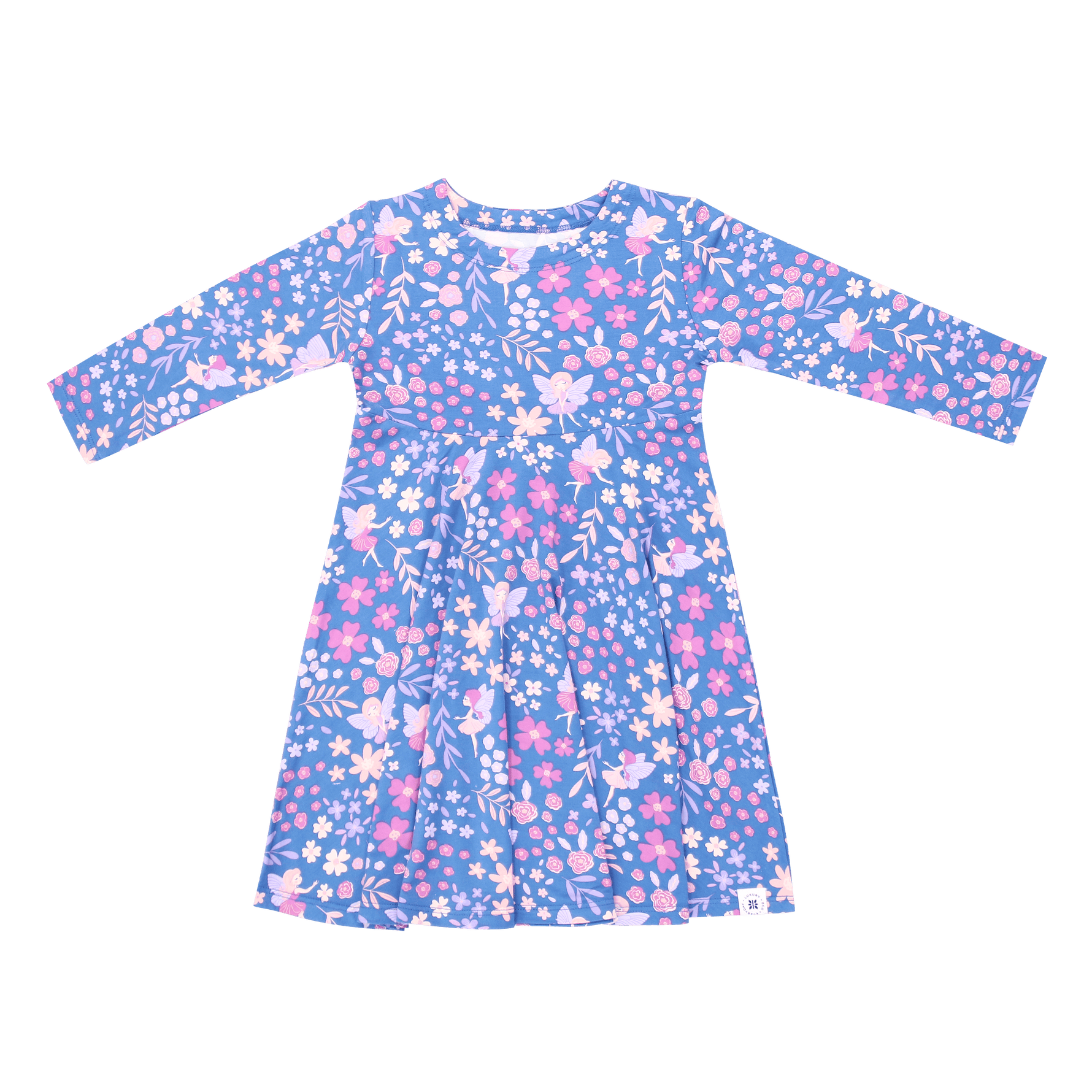 Swirly Dream Girl Dress Knee Length Empire Waist Style Sweet Bamboo Everetts Place: Online Boutique