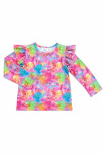 Swirly Whirly L/S Ruffle Tee by Mila & Rose ®