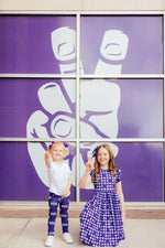 TCU Plaid Frog Flutter Twirl Dress for Girls Spirit Wear - Everetts Place Boutique - 