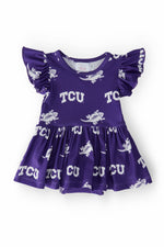 TCU Purple Frog Flutter Twirl Bodysuit For Baby Girls Mila & Rose ® Everetts Place: Online Boutique