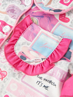 Rylee Faith Designs TS Character Print Girls Pink Pajamas for Cozy Nights and Lounging - Apparel & Accessories > Clothing > Sleepwear & Loungewear > Pajamas Pajamas
