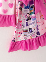 Rylee Faith Designs TS Print Girls Milk Silk Dress Comfortable Stylish Everyday - Apparel & Accessories > Clothing > Dresses Dress