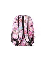 Rylee Faith Designs TS Print Pink Backpack With Spacious Compartments Stylish - Luggage & Bags > Backpacks Backpack