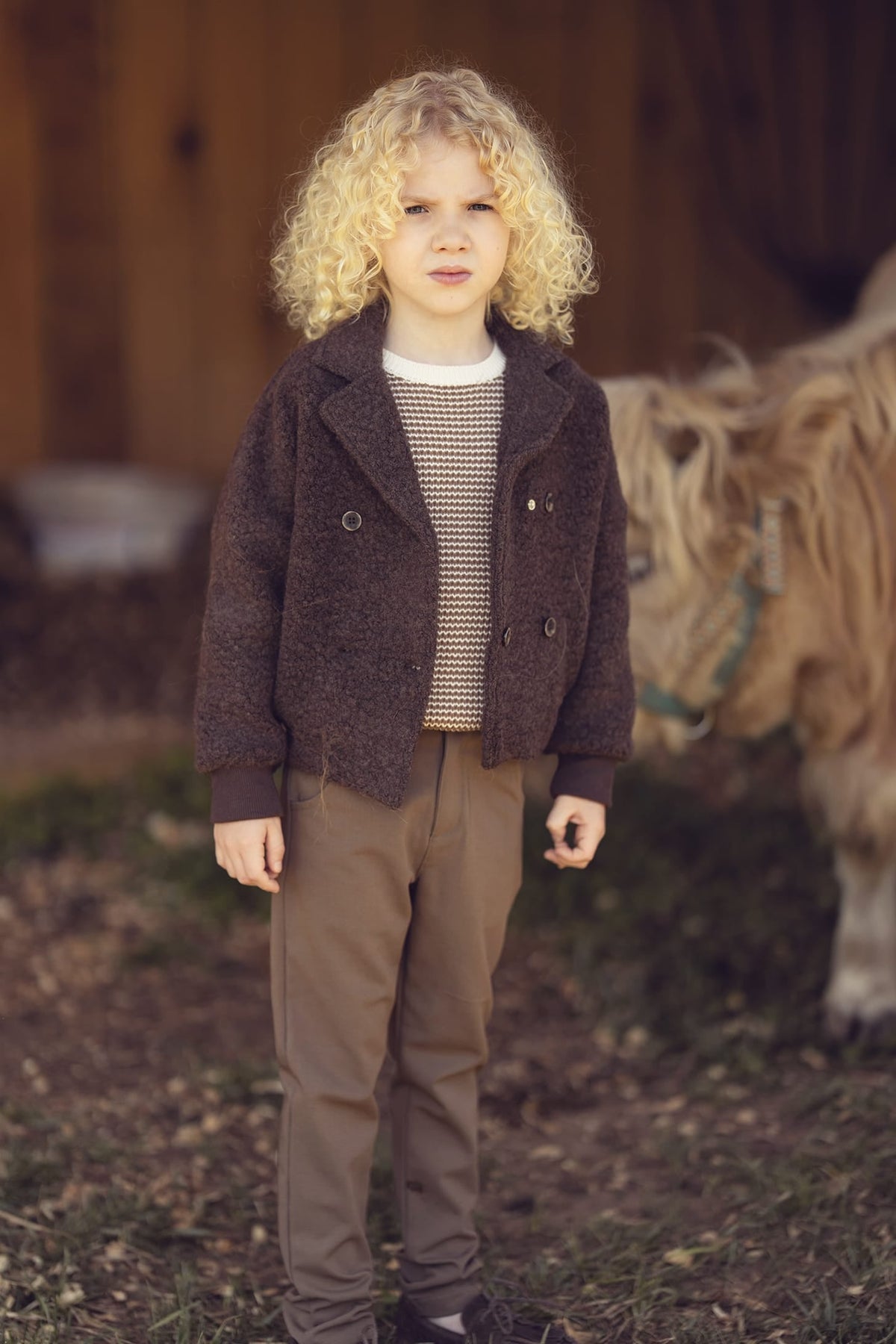 Kenny Textured Sweater - Chestnut by KIPP™ Collection