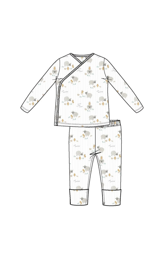 Take Me Home Set Roll Over Cuff Pants Baby Bamboo Fabric Angel Dear Everetts Place: Online Boutique