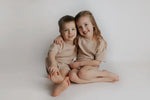 Three Little Tots Tan Waffle Set - 